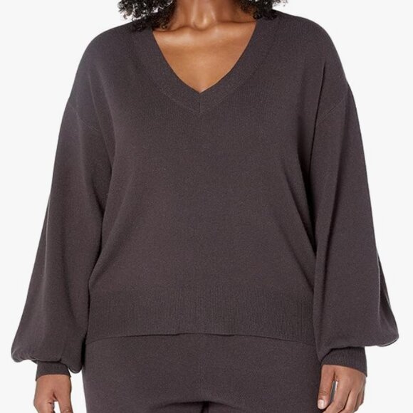 2 piece set! Cozy Brown Knit Sweater and Pants Set - Picture 2 of 6